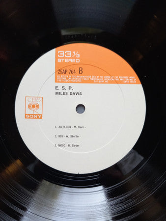 Miles Davis - E.S.P. (Vinyl, LP, Album, Reissue, Stereo) Very Good Plus (VG+) / Very Good (VG)