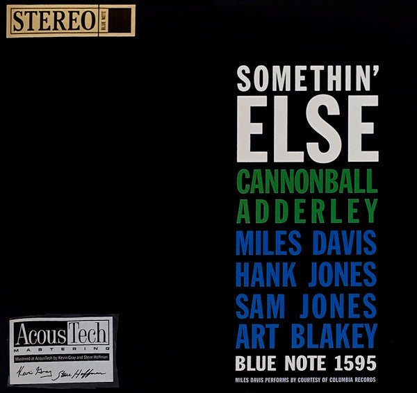 Cannonball Adderley - Somethin' Else (2xVinyl, 12", 45 RPM, Album, Limited Edition, Numbered, Reissue, Remastered, Stereo) Very Good Plus (VG+) / Near Mint (NM or M-)