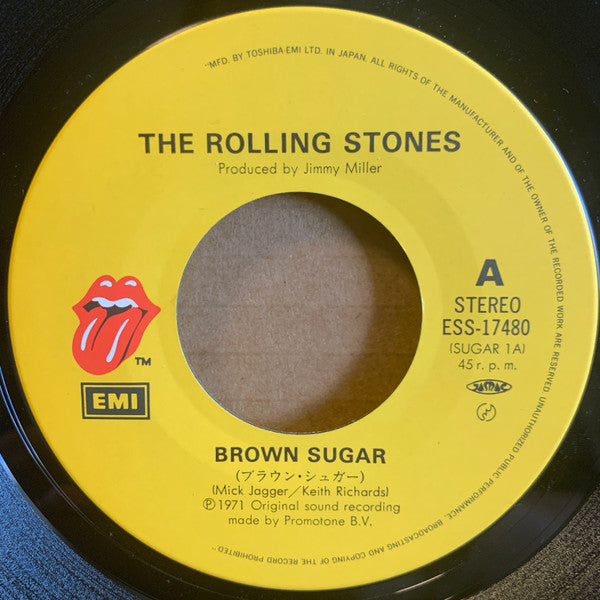 The Rolling Stones - Brown Sugar (Vinyl, 7", 45 RPM, Reissue, Stereo) Very Good (VG) / Very Good Plus (VG+)