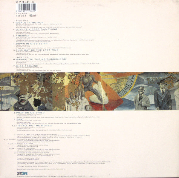 Pops Staples - Peace To The Neighborhood (Vinyl, LP, Album) Very Good Plus (VG+) / Very Good (VG)