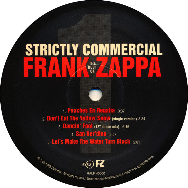 Frank Zappa - Strictly Commercial (The Best Of Frank Zappa) (2xVinyl, LP, Compilation, Limited Edition, Numbered) Very Good (VG) / Very Good Plus (VG+)