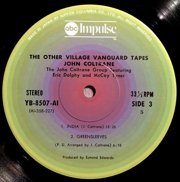 John Coltrane - The Other Village Vanguard Tapes (Vinyl, LP, Album)
