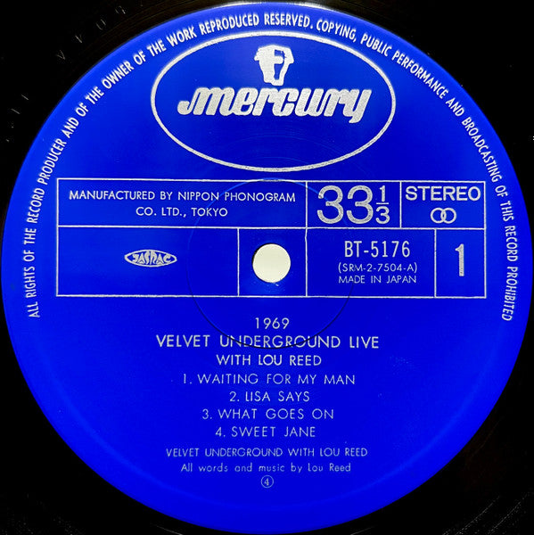 The Velvet Underground - 1969 Velvet Underground Live With Lou Reed = 1969 ヴェルヴェット・アンダーグラウンド・ライヴ (Vinyl, LP, Album, Reissue) Near Mint (NM or M-) / Very Good Plus (VG+)