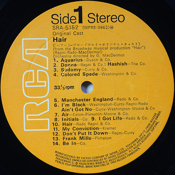 Various - Hair - The Original Broadway Cast Recording (Vinyl, LP, A...