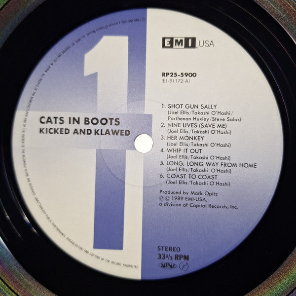 Cats In Boots - Kicked & Klawed (Vinyl, LP, Album) Very Good Plus (VG+) / Very Good Plus (VG+)