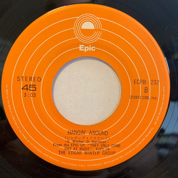 The Edgar Winter Group - Frankenstein (Vinyl, 7", 45 RPM, Stereo) Very Good Plus (VG+) / Very Good (VG)