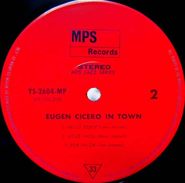 Eugen Cicero - In Town (Vinyl, LP, Album, Reissue, Stereo) Very Good Plus (VG+) / Very Good (VG)