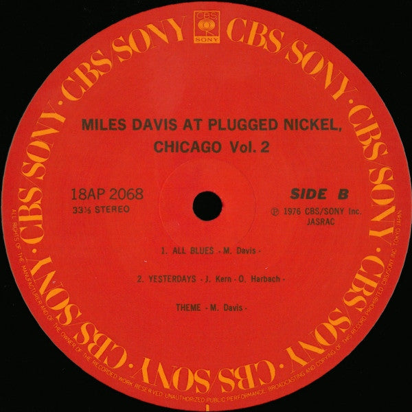 Miles Davis - Miles Davis At Plugged Nickel, Chicago Vol.2 (Vinyl, LP, Album, Reissue, Stereo) Near Mint (NM or M-) / Very Good Plus (VG+)