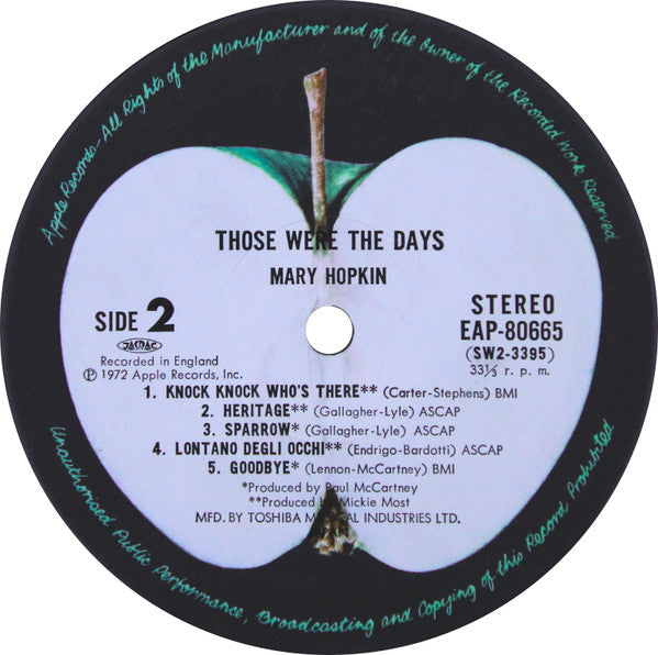 Mary Hopkin - Those Were The Days (Vinyl, LP, Compilation)