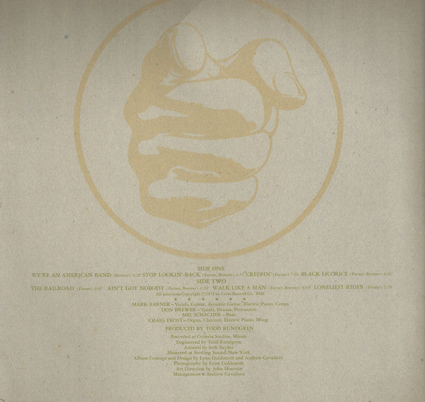 Grand Funk Railroad - We're An American Band (Vinyl, LP, Album, Rei...