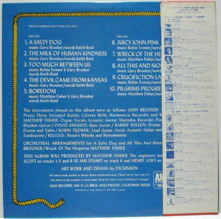Procol Harum - A Salty Dog (Vinyl, LP, Album, Reissue, Stereo) Very Good (VG) / Very Good (VG)