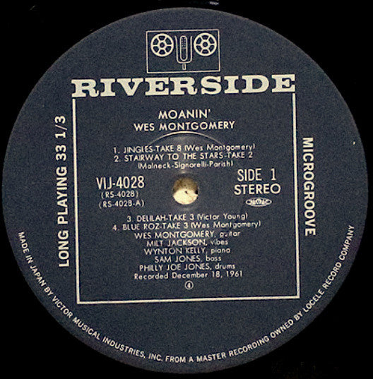 Wes Montgomery - Moanin' (Vinyl, LP, Stereo)