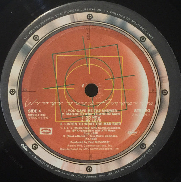 Wings (2) - Wings Over America (Vinyl, LP, Album, Stereo)
