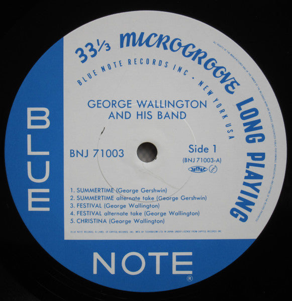 George Wallington And His Band - George Wallington Showcase (Vinyl, LP, Album, Reissue, Mono) Very Good Plus (VG+) / Very Good (VG)