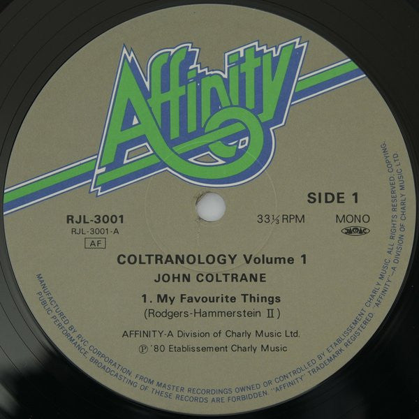 John Coltrane - Coltranology Volume One (Vinyl, LP, Album, Mono) Very Good Plus (VG+) / Very Good Plus (VG+)