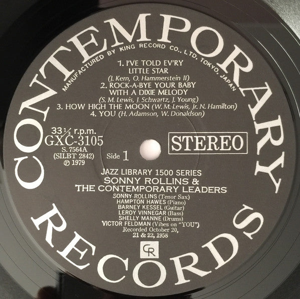 Sonny Rollins - Sonny Rollins And The Contemporary Leaders (Vinyl, ...