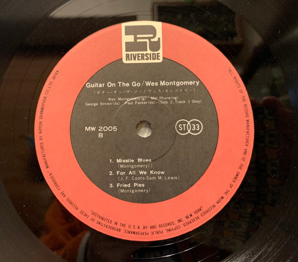 The Wes Montgomery Trio - Guitar On The Go (Vinyl, LP, Album, Reissue, Stereo) Very Good (VG) / Good Plus (G+)