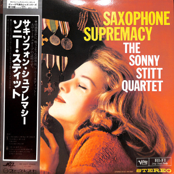 Sonny Stitt Quartet - Saxophone Supremacy (Vinyl, LP, Album, Reissue, Stereo) Very Good (VG) / Very Good (VG)