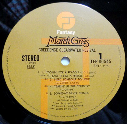 Creedence Clearwater Revival - Mardi Gras (Vinyl, LP, Album, Stereo)