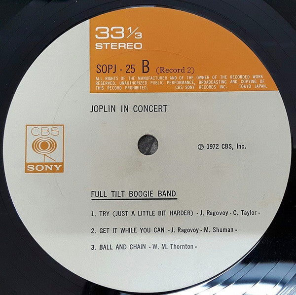 Janis Joplin - Joplin In Concert (2xVinyl, LP, Album) Very Good Plus (VG+) / Very Good Plus (VG+)