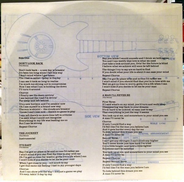 Boston - Don't Look Back (Vinyl, LP, Album, Reissue, Stereo) Very Good (VG) / Very Good Plus (VG+)