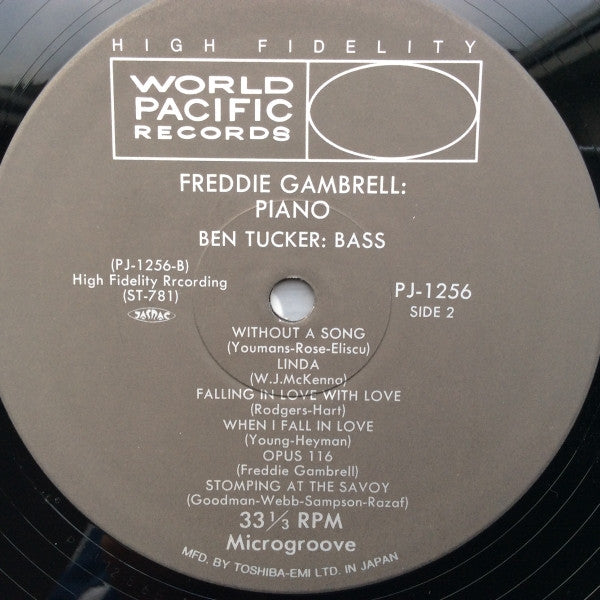Freddie Gambrell - Freddie Gambrell With Ben Tucker, Bass (Vinyl, LP, Album, Reissue, Mono) Very Good Plus (VG+) / Very Good Plus (VG+)