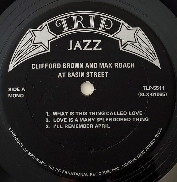 Clifford Brown And Max Roach - At Basin Street (Vinyl, LP, Album, Reissue, Mono) Very Good Plus (VG+) / Very Good Plus (VG+)