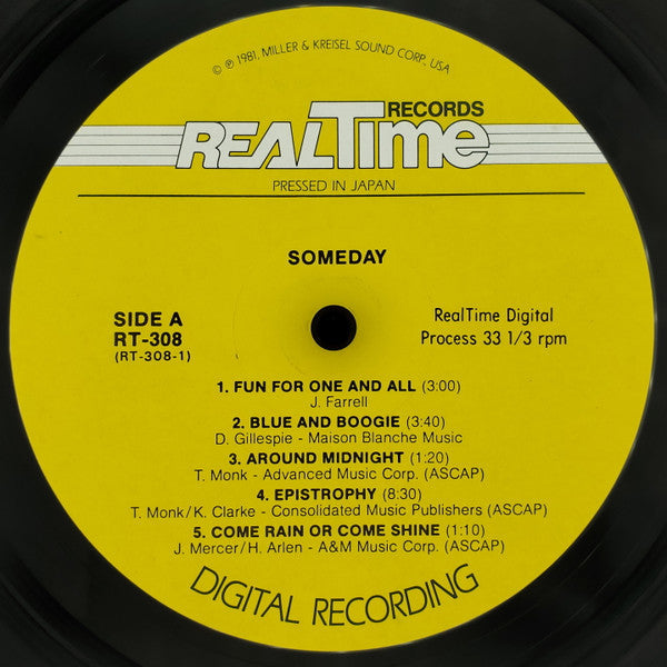 Joe Farrell - Someday (Vinyl, LP, Album) Very Good Plus (VG+) / Very Good (VG)