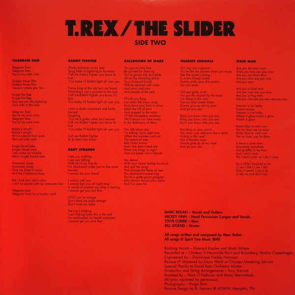 T. Rex - The Slider (Vinyl, LP, Album, Reissue) Near Mint (NM or M-) / Near Mint (NM or M-)