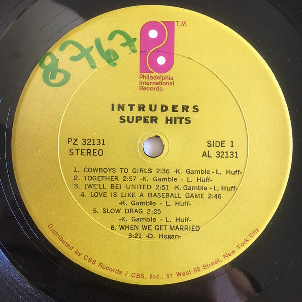 The Intruders - Super Hits (Vinyl, LP, Compilation, Reissue, Repress) Good Plus (G+) / Very Good (VG)