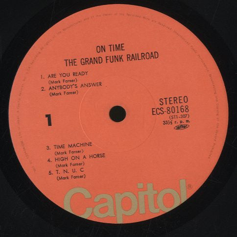 Grand Funk Railroad - On Time (Vinyl, LP, Album, Reissue) Very Good Plus (VG+) / Very Good (VG)