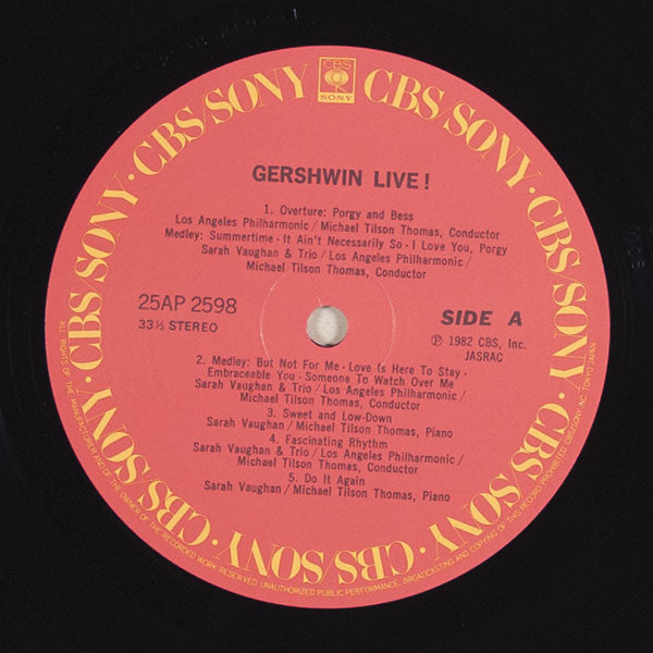 Michael Tilson Thomas - Gershwin Live! (Vinyl, LP, Album)