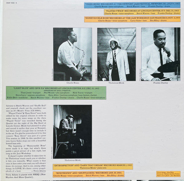 Thelonious Monk - Always Know (2xVinyl, LP, Compilation, Reissue, Stereo) Very Good Plus (VG+) / Very Good (VG)