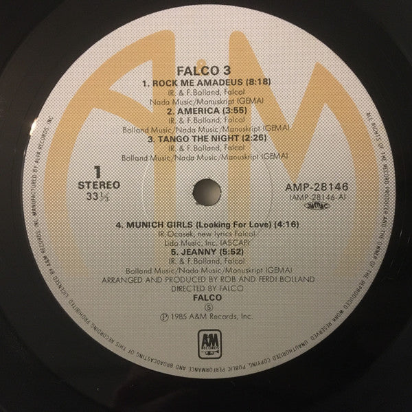 Falco - Falco 3 (Vinyl, LP, Album)