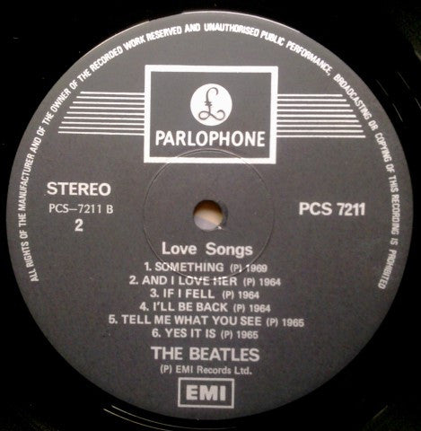 The Beatles - Love Songs (2xVinyl, LP, Compilation) Very Good (VG) / Very Good (VG)