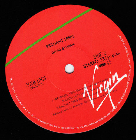 David Sylvian - Brilliant Trees (Vinyl, LP, Album, Reissue) Very Good Plus (VG+) / Good Plus (G+)