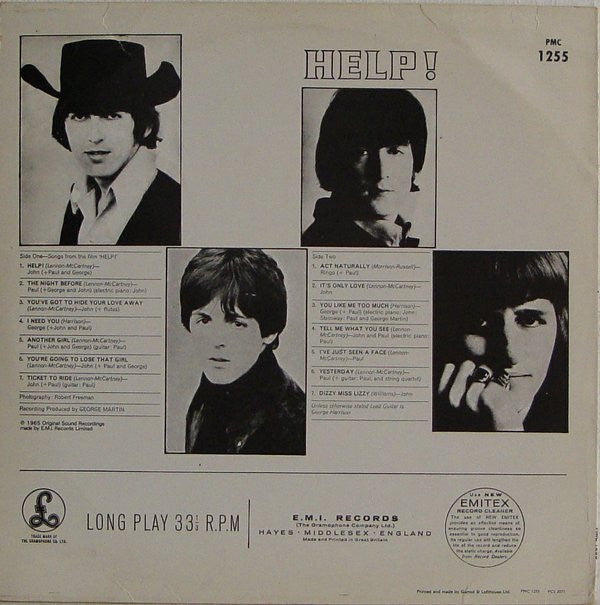 The Beatles - Help! (Vinyl, LP, Album, Mono, Reissue) Near Mint (NM or M-) / Good Plus (G+)
