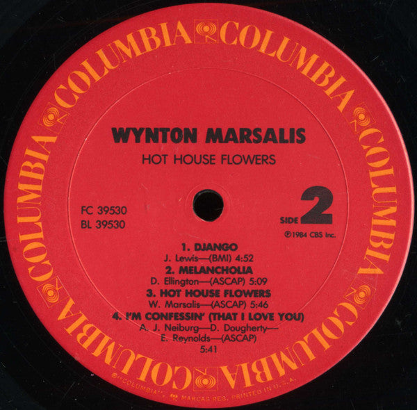 Wynton Marsalis - Hot House Flowers (Vinyl, LP, Album)