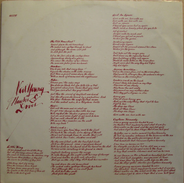 Neil Young - Hawks & Doves = タカ派とハト派 (Vinyl, LP, Album, Promo) Near Mint (NM or M-) / Very Good Plus (VG+)