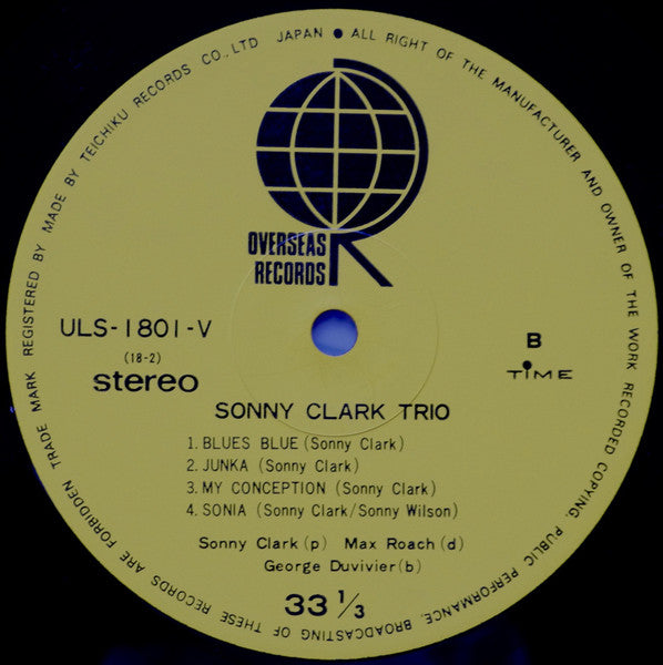 Sonny Clark Trio - Sonny Clark Trio (Vinyl, LP, Album, Reissue, Ste...