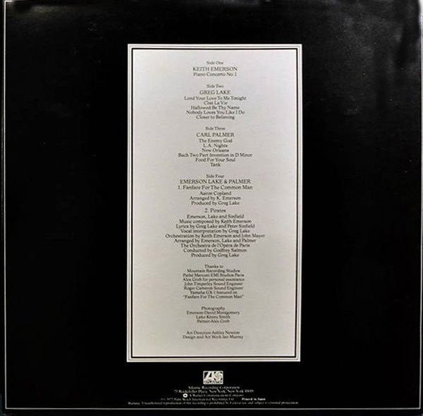 Emerson, Lake & Palmer - Works (Volume 1) (Vinyl, LP, Album, Reissue)