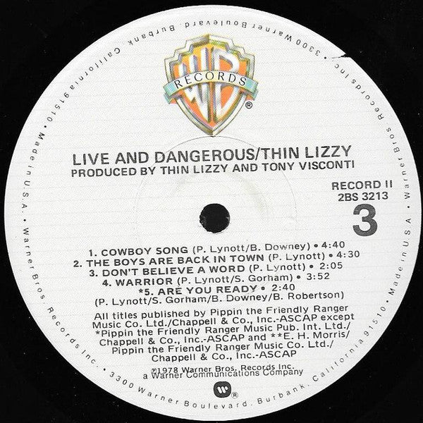 Thin Lizzy - Live And Dangerous (2xVinyl, LP, Album) Very Good Plus (VG+) / Very Good Plus (VG+)