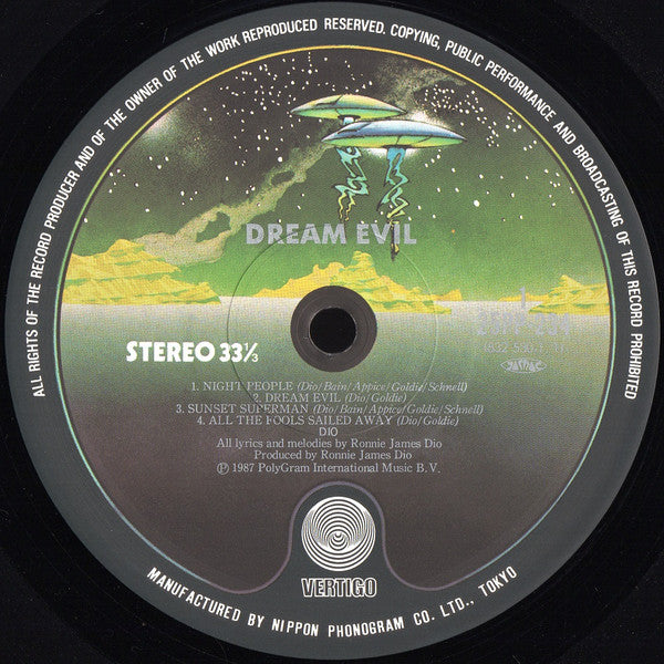 Dio (2) - Dream Evil (Vinyl, LP, Album) Very Good Plus (VG+) / Very Good Plus (VG+)