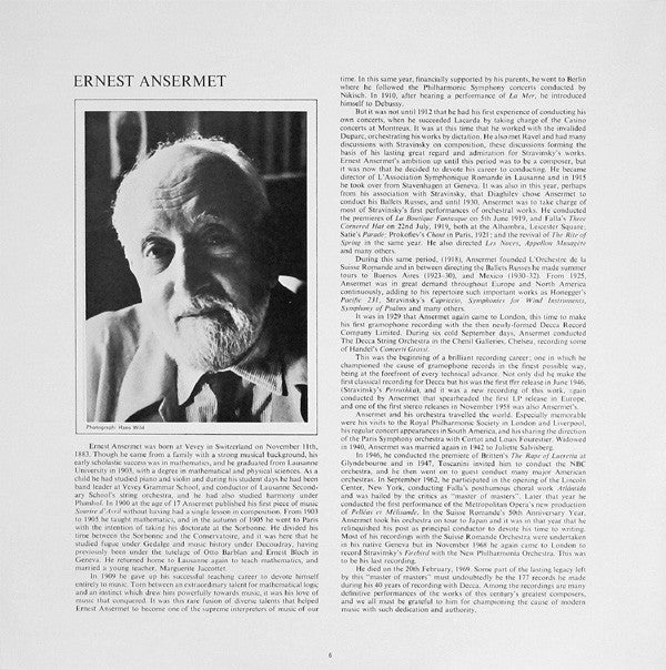 Ernest Ansermet - Bach Cantatas (Vinyl, LP) Very Good Plus (VG+) / Very Good Plus (VG+)