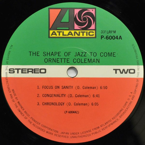 Ornette Coleman - The Shape Of Jazz To Come (Vinyl, LP, Album, Reis...