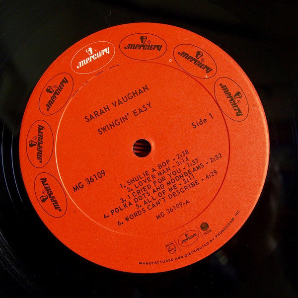 Sarah Vaughan And Her Trio - Swingin' Easy (Vinyl, LP, Album, Reiss...