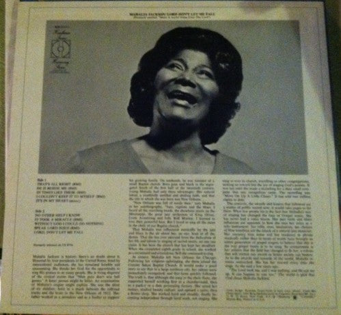 Mahalia Jackson - Lord Don't Let Me Fall (Vinyl, LP, Album) Very Good Plus (VG+) / Good Plus (G+)