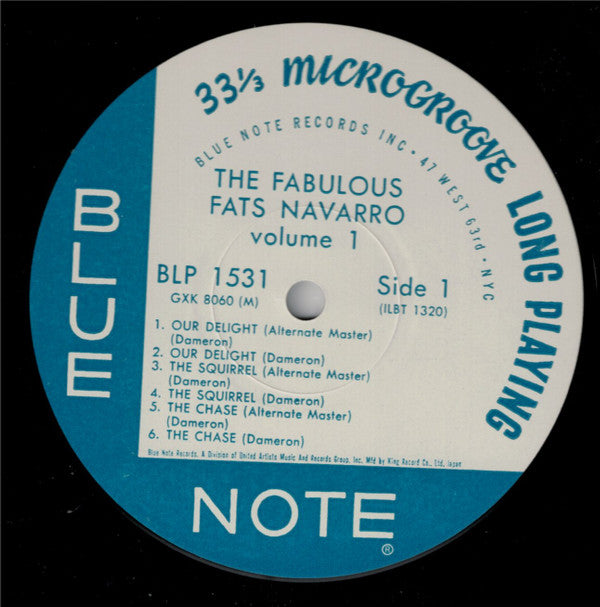 Fats Navarro - The Fabulous Fats Navarro Volume 1 (Vinyl, LP, Album, Reissue, Remastered, Mono) Very Good Plus (VG+) / Very Good Plus (VG+)