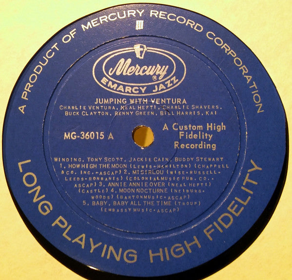 Charlie Ventura - Jumping With Ventura (Vinyl, LP, Album, Reissue) Good Plus (G+) / Very Good Plus (VG+)
