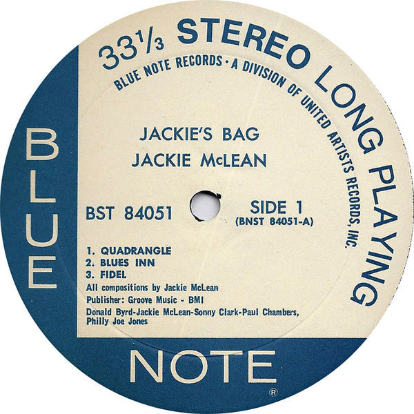 Jackie McLean - Jackie's Bag (Vinyl, LP, Album, Reissue, Stereo) Very Good (VG) / Very Good (VG)
